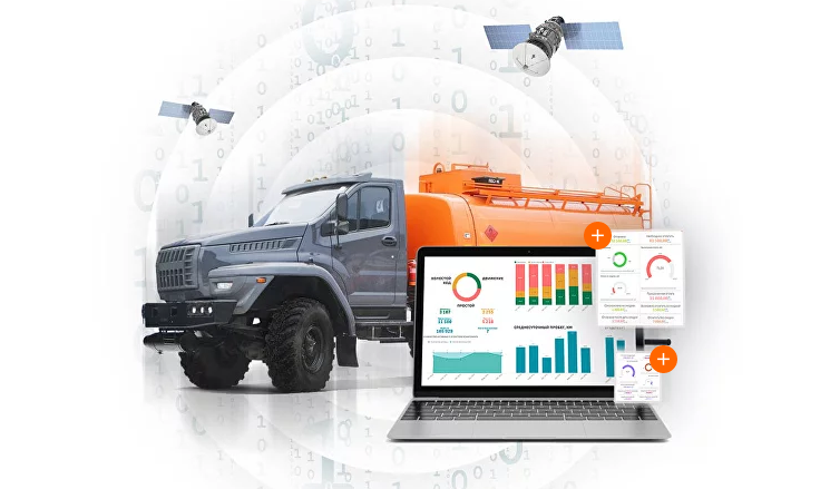 Система ГЛОНАСС\\GPS мониторинга автотранспорта и контроля расхода топлива