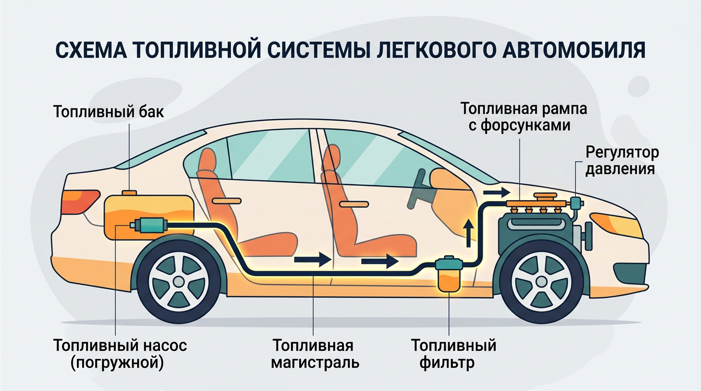 Схема топливной системы